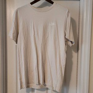 Mens Nike T-Shirt, Cream, Large